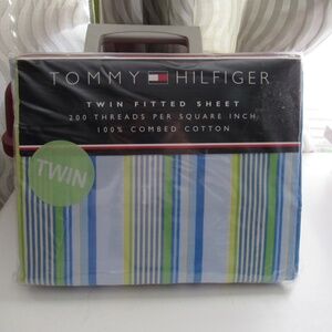 TOMMY HILFIGER Striped Twin Fitted Sheet